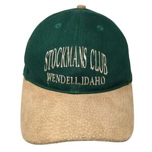 Stockmans Club Wendell Idaho Slideback Hat Green One Size Embroidered